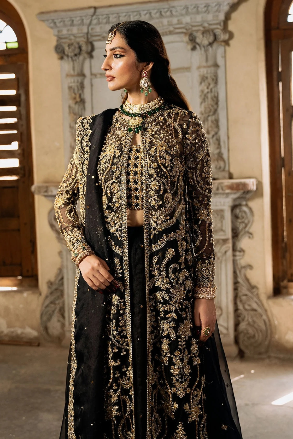 Kanwal Malik Luxury Organza Embroidered 3 Piece Unsticthed - Shahtaj