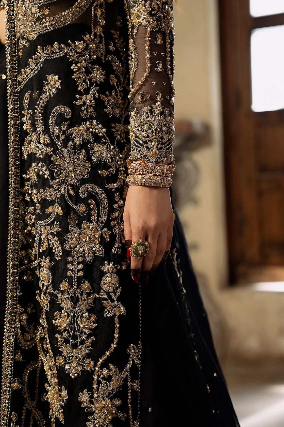 Kanwal Malik Luxury Organza Embroidered 3 Piece Unsticthed - Shahtaj