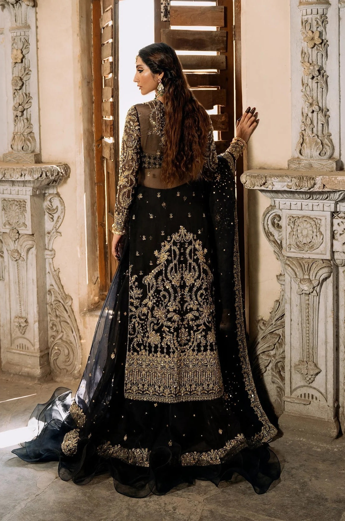 Kanwal Malik Luxury Organza Embroidered 3 Piece Unsticthed - Shahtaj