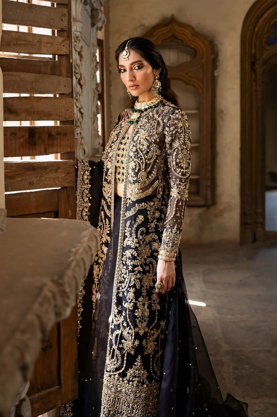 Kanwal Malik Luxury Organza Embroidered 3 Piece Unsticthed - Shahtaj