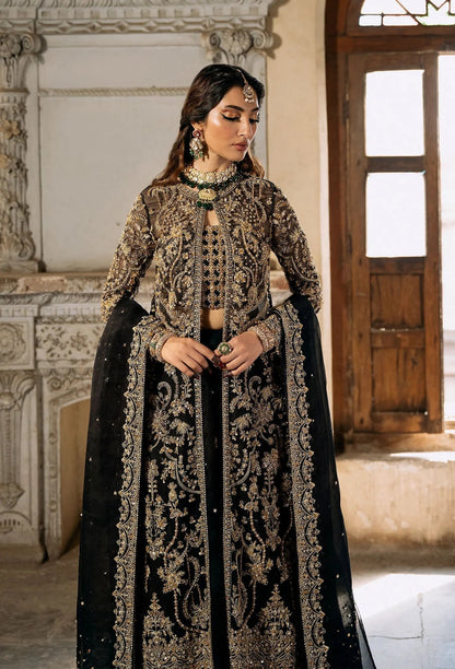 Kanwal Malik Luxury Organza Embroidered 3 Piece Unsticthed - Shahtaj