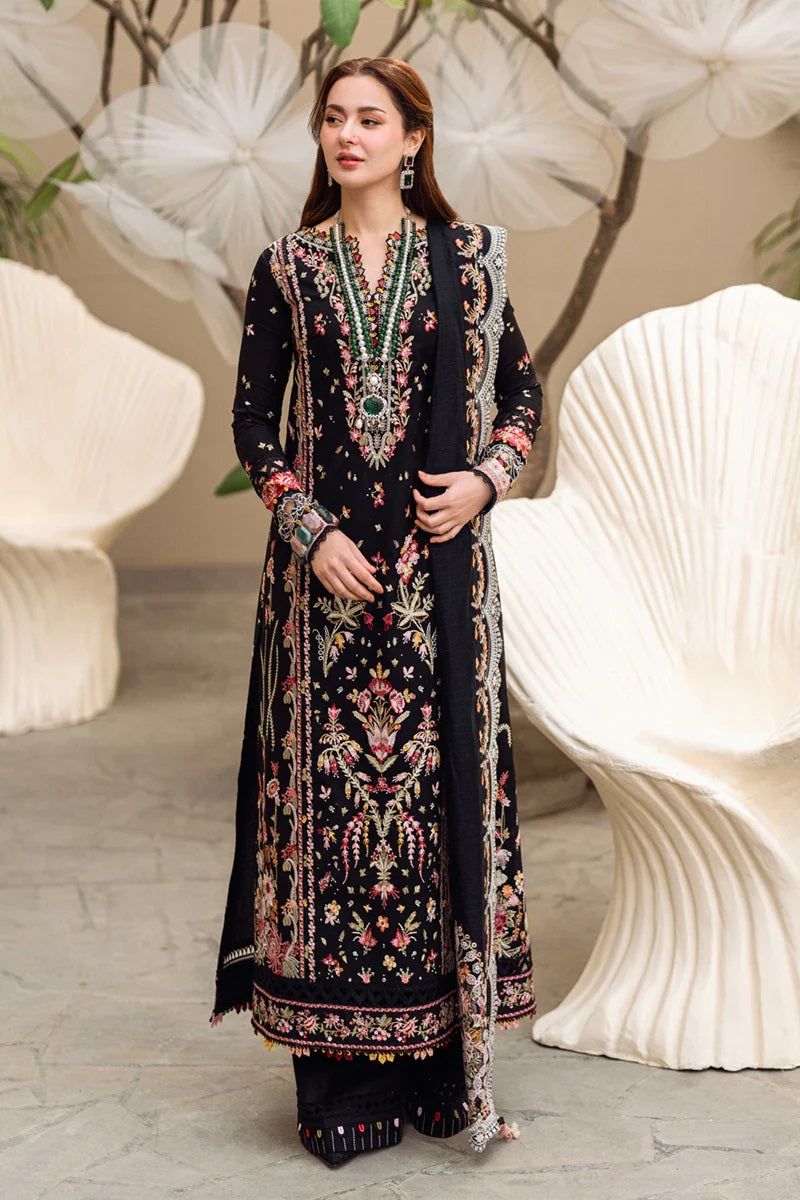 Qalamkar Luxury Lawn Embroidered 3 Piece Unstitched Hannah