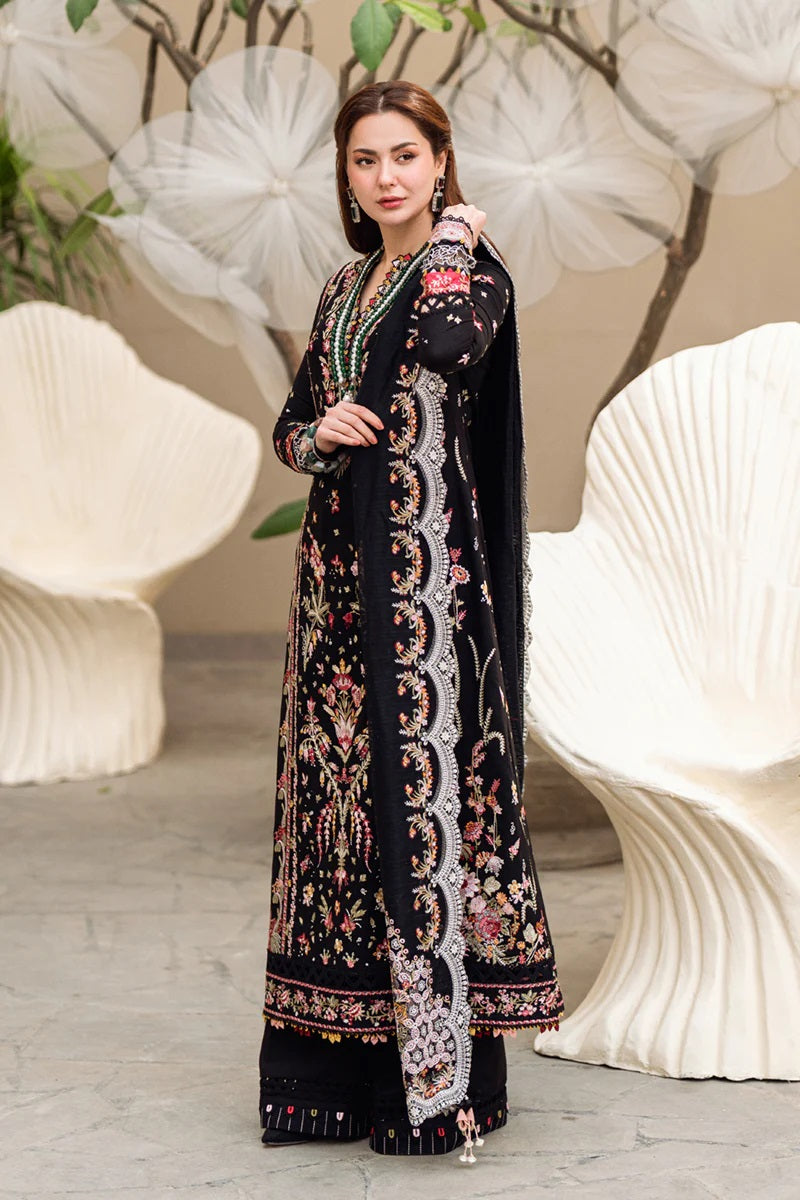 Qalamkar Luxury Lawn Embroidered 3 Piece Unstitched Hannah