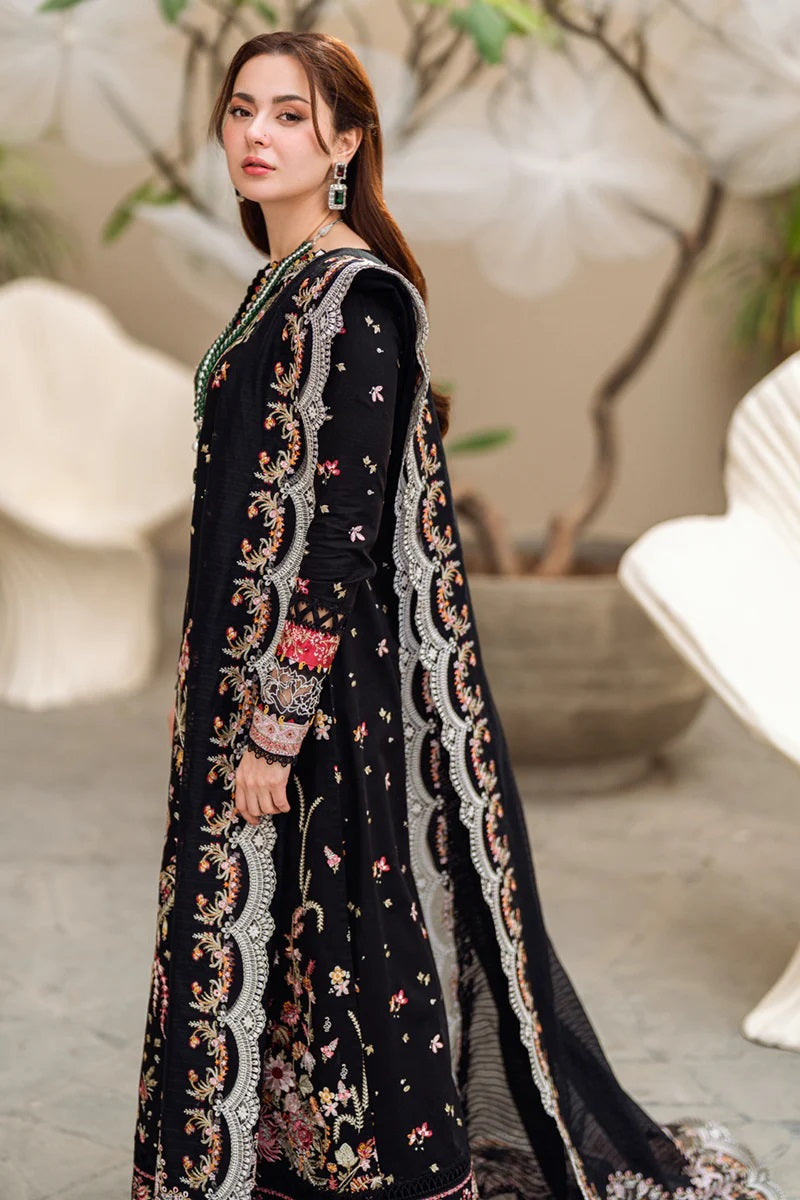 Qalamkar Luxury Lawn Embroidered 3 Piece Unstitched Hannah