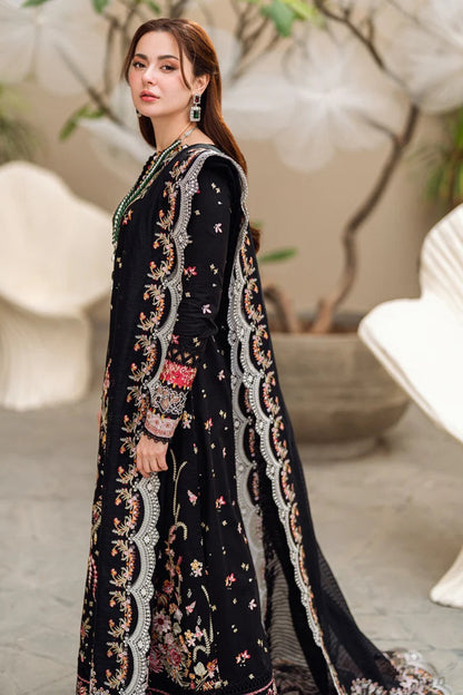 Qalamkar Luxury Lawn Embroidered 3 Piece Unstitched Hannah