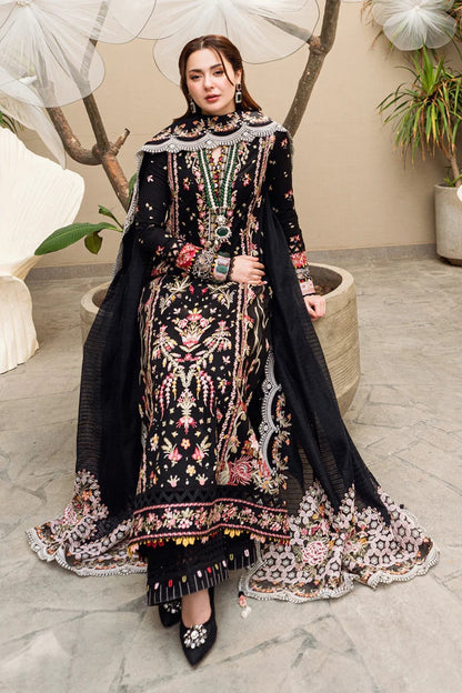 Qalamkar Luxury Lawn Embroidered 3 Piece Unstitched Hannah