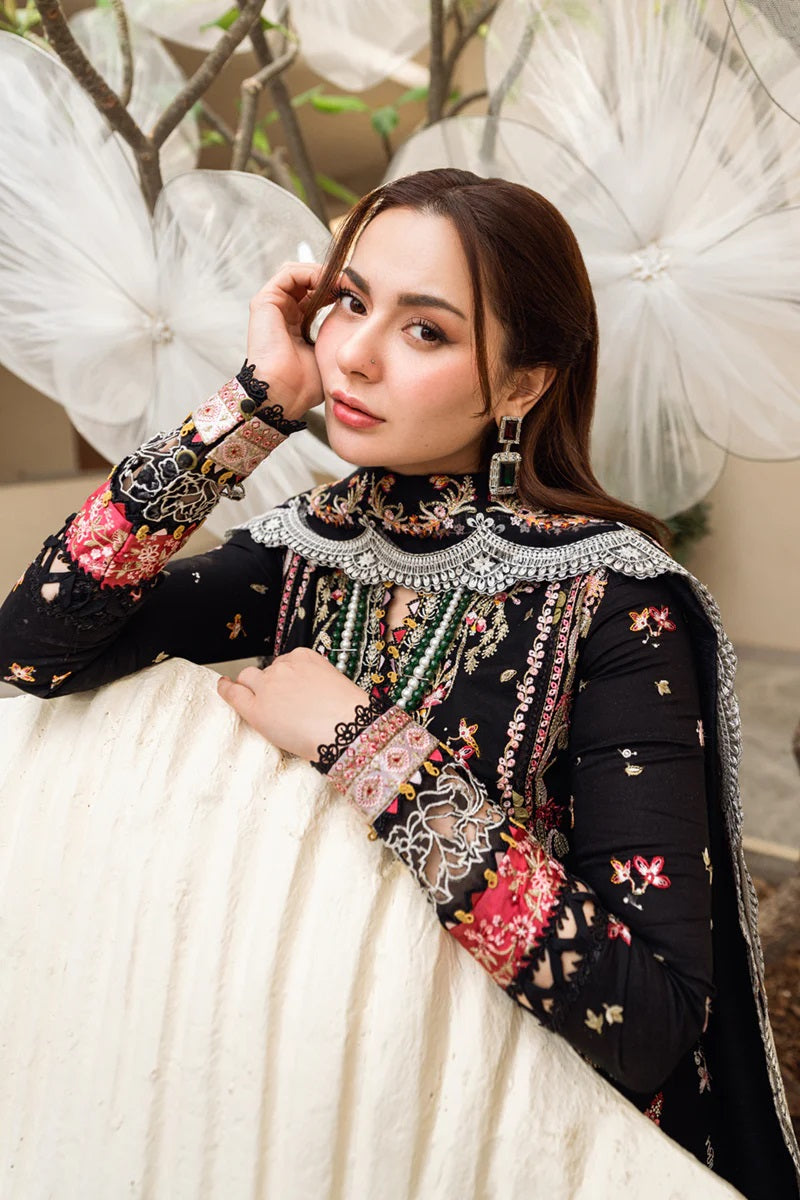 Qalamkar Luxury Lawn Embroidered 3 Piece Unstitched Hannah