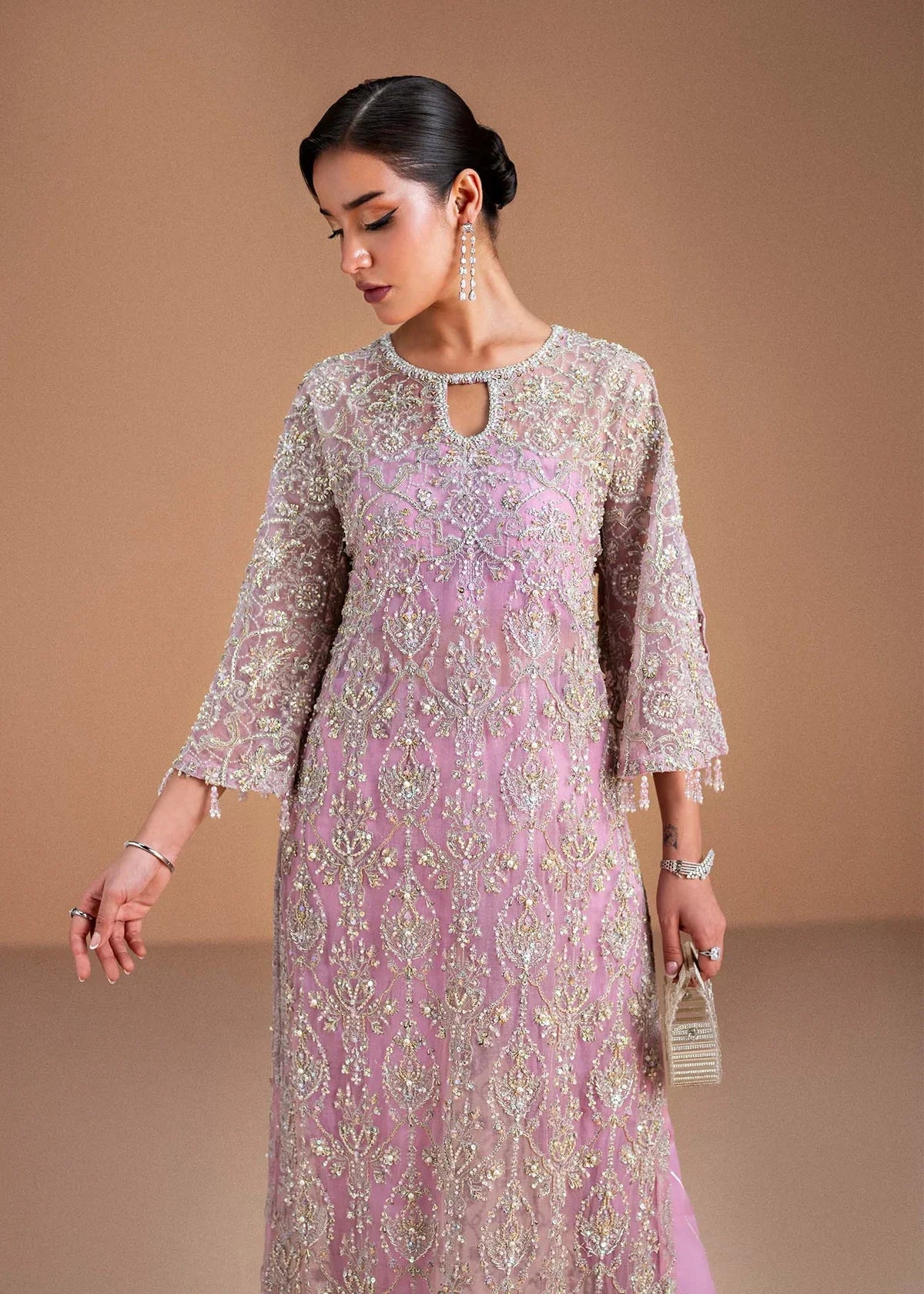 Kanwal Malik Nysa Wedding Festive Luxury Embroidered Lava Silk Silk DINA