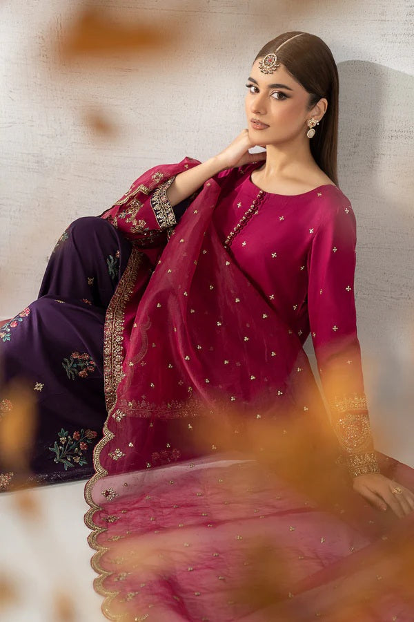 Maria.B - Luxury Raw Silk Embroidered 3 Piece Unstitched