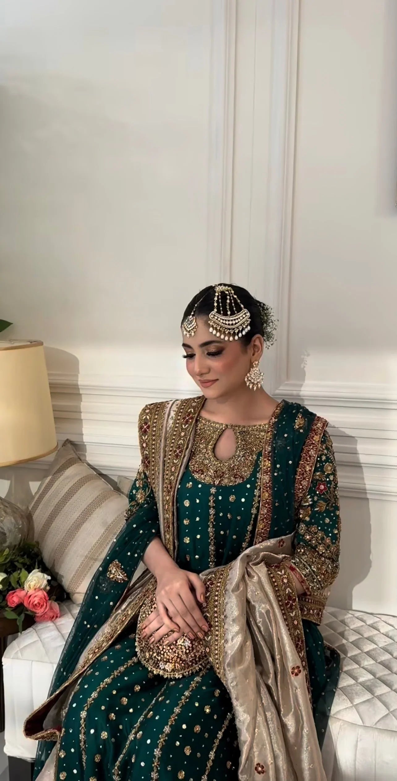 Haris Shakeel Luxury Raw Silk Hand Emblishment Collection Mehru