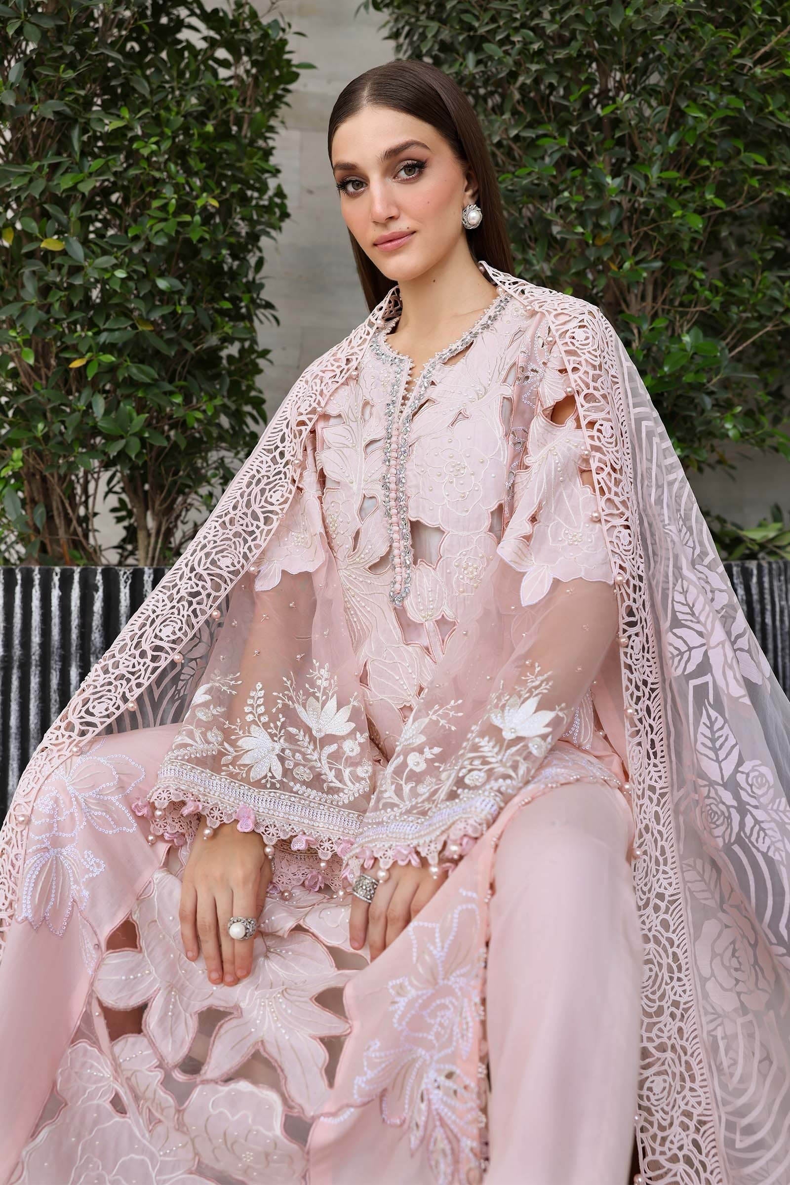 Maria.B Luxury Lawn Embroidered 3 Piece Unstitched