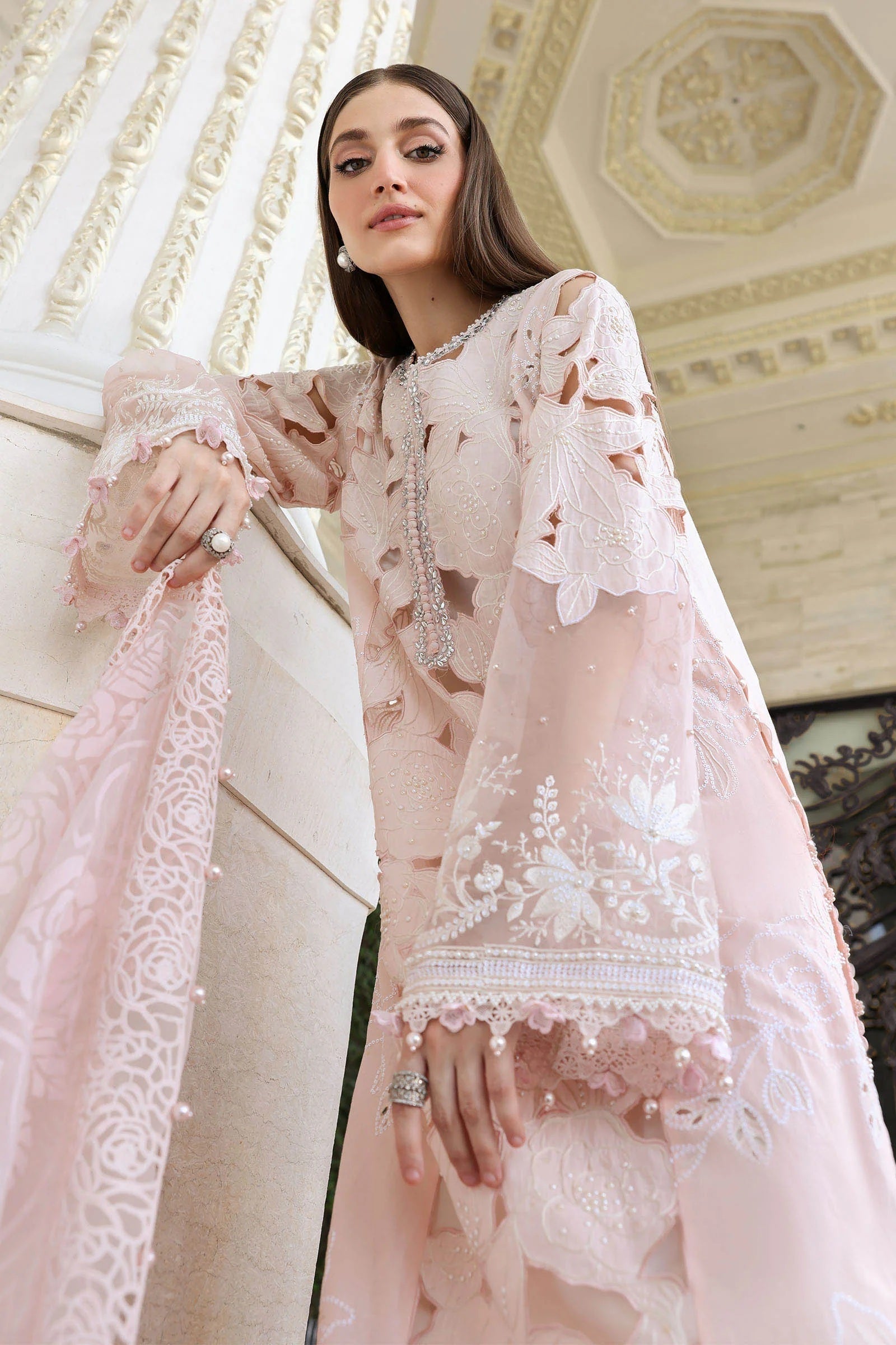 Maria.B Luxury Lawn Embroidered 3 Piece Unstitched