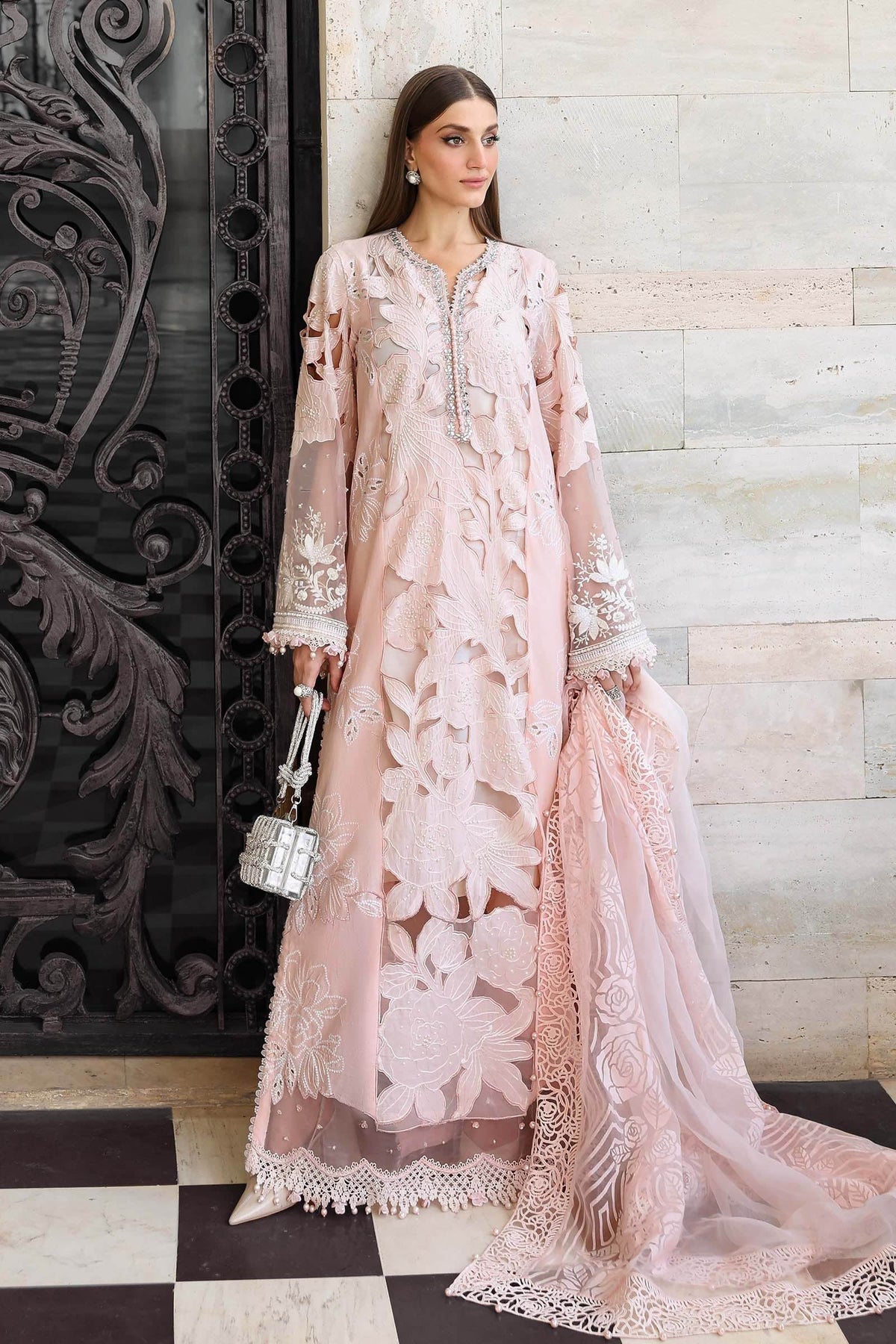 Maria.B Luxury Lawn Embroidered 3 Piece Unstitched