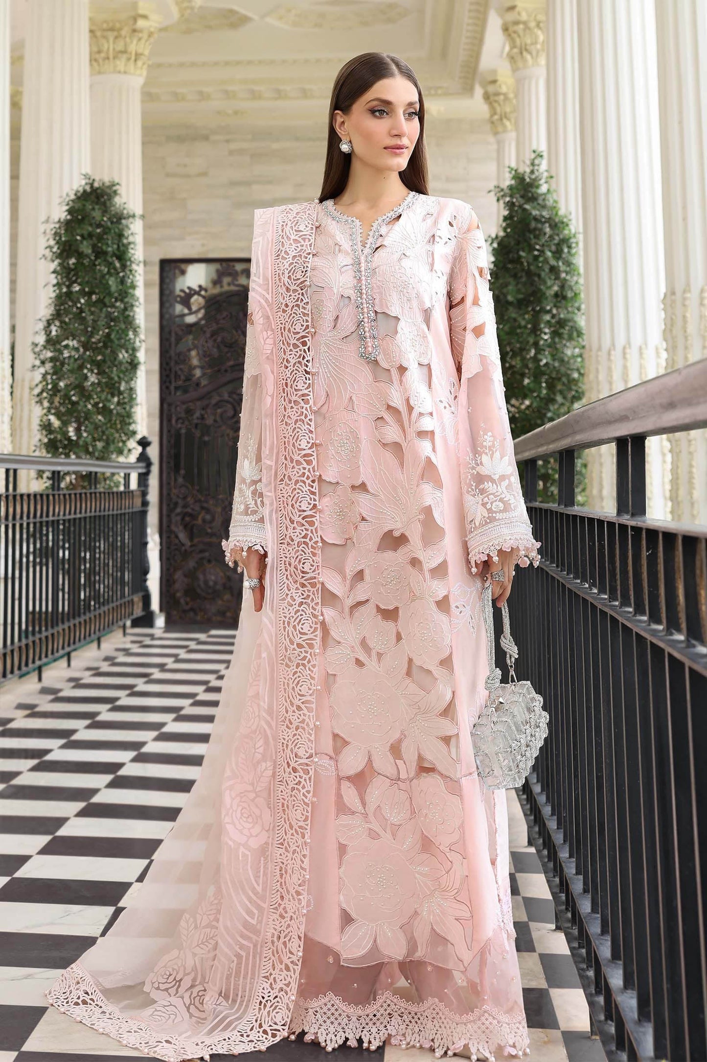 Maria.B Luxury Lawn Embroidered 3 Piece Unstitched