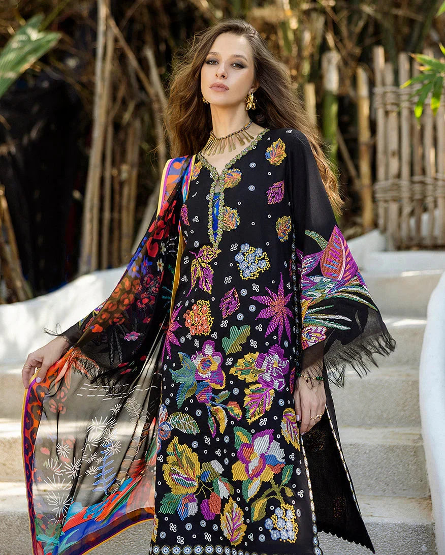 Esmel Nouveau Chapitre Unstitched 3Pc Lawn Suit Amarin