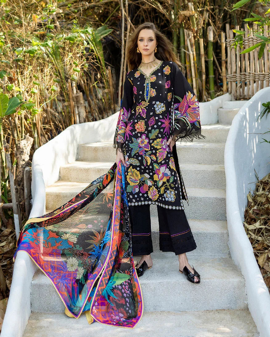 Esmel Nouveau Chapitre Unstitched 3Pc Lawn Suit Amarin