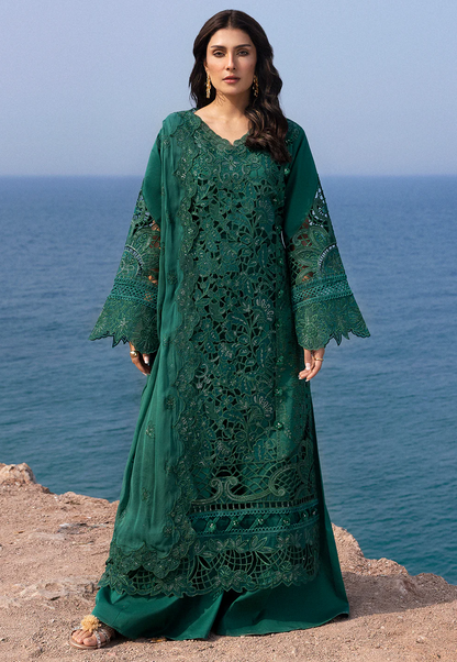 Mahnur Luxury Embroidered Unstitched Lawn Collection Eirene