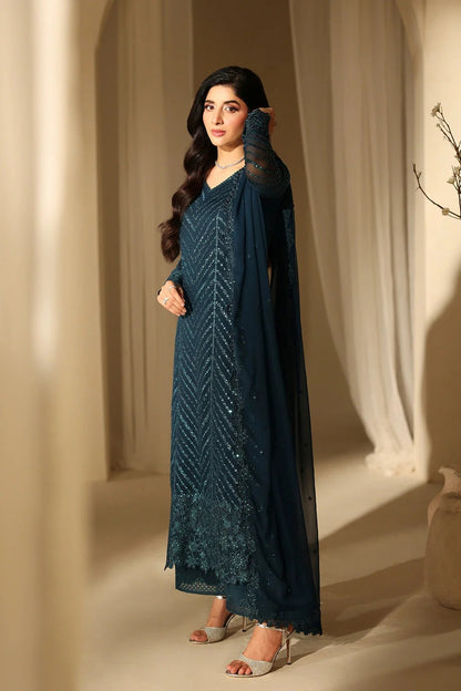 Azure - Euphoria - Luxury Chiffon Embroidered 3 Piece Unstitched