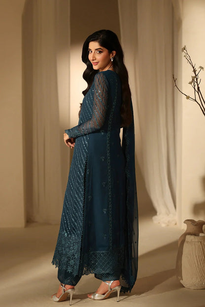 Azure - Euphoria - Luxury Chiffon Embroidered 3 Piece Unstitched
