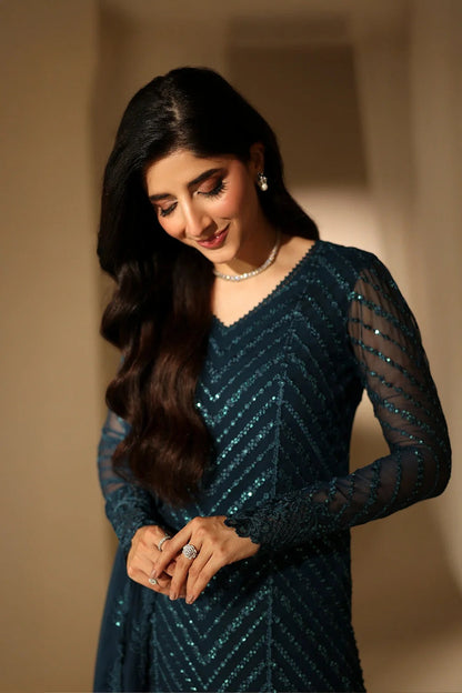 Azure - Euphoria - Luxury Chiffon Embroidered 3 Piece Unstitched