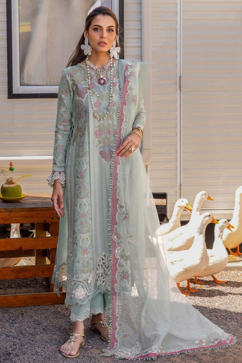 Saira Shakira Embroidered Luxury Lawn Unstitched 3Pc Suit DILARA - A