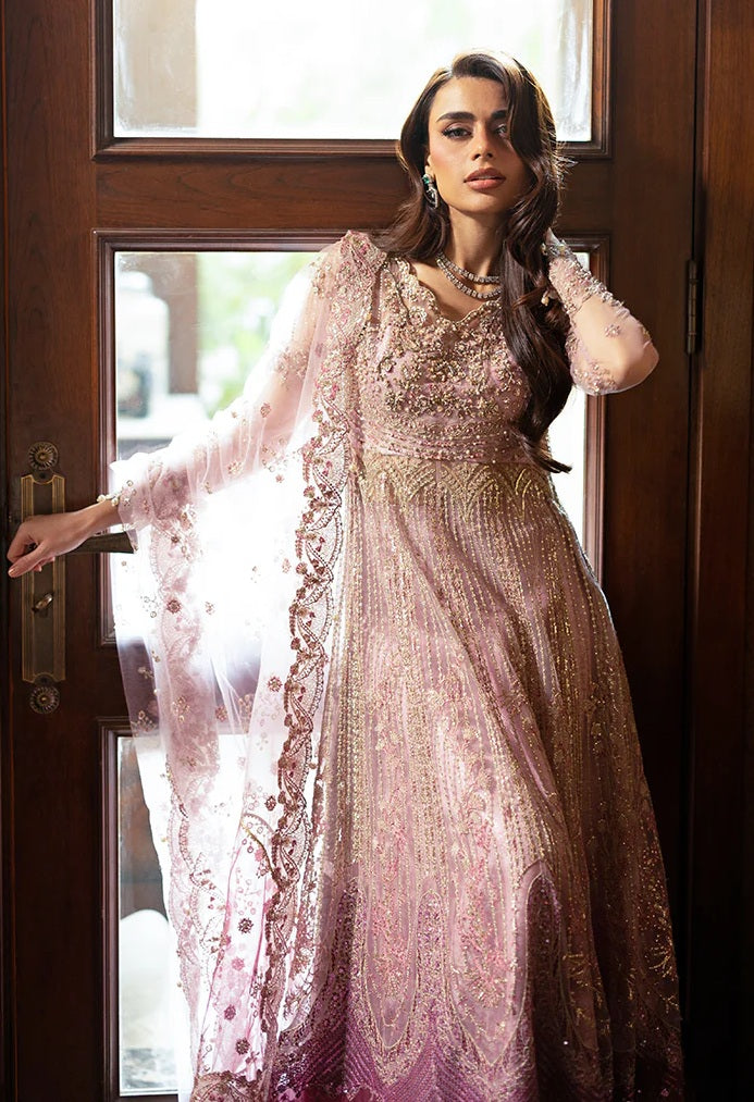 Mushq - Luxury Net Embroidered 3 Piece Unstitched - GEET