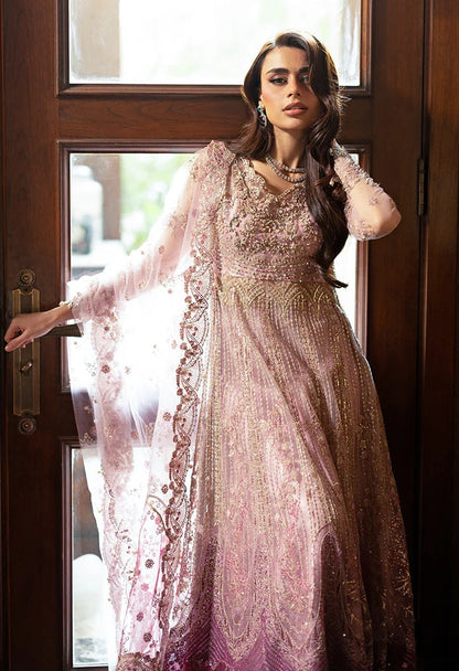 Mushq - Luxury Net Embroidered 3 Piece Unstitched - GEET