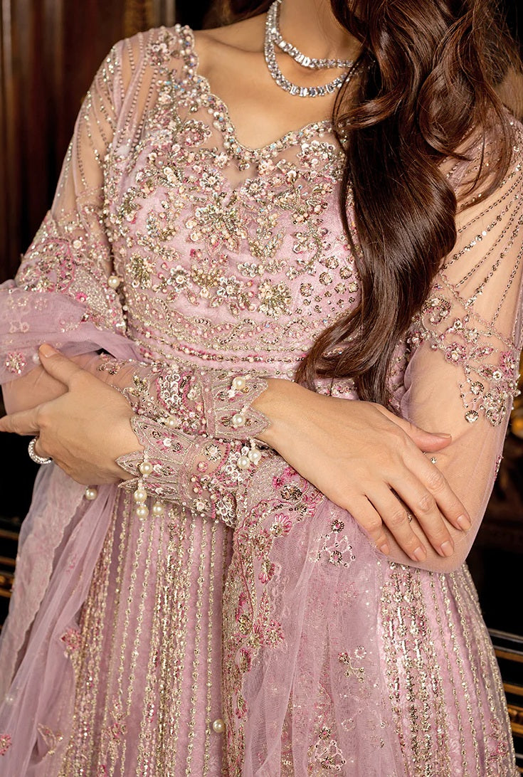 Mushq - Luxury Net Embroidered 3 Piece Unstitched - GEET