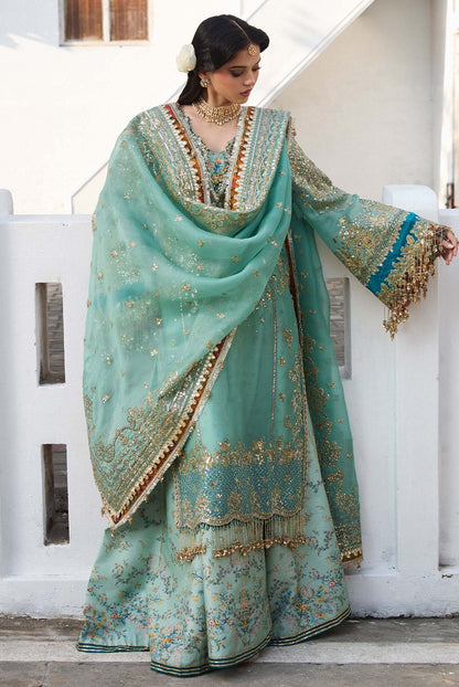 Hussain Rehar - Miraye - Luxury Organza Embroidered 3 Piece Unstitched