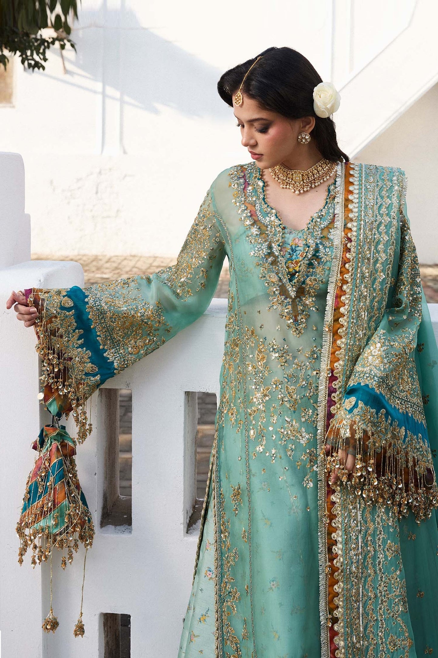 Hussain Rehar - Miraye - Luxury Organza Embroidered 3 Piece Unstitched