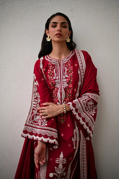 Zaib - Luxury Lawn Embroidered 3 Piece Unstitched