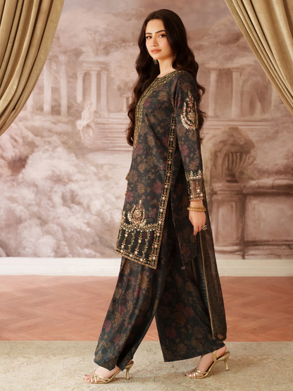 Mohagni Luxury Embroidered Lawn 3 Pc Unstitched Suit