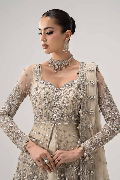 Maria B Elaria Luxury Net Embroidered 3Pc Unstitched Suit (4 yards trouser fabirc )