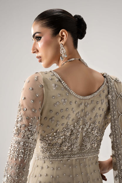 Maria B Elaria Luxury Net Embroidered 3Pc Unstitched Suit (4 yards trouser fabirc )