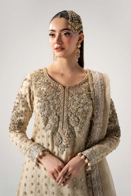 Maria B Luxury Embroidered Myssory 3Pc Unstitched Suit - Mayrozeh