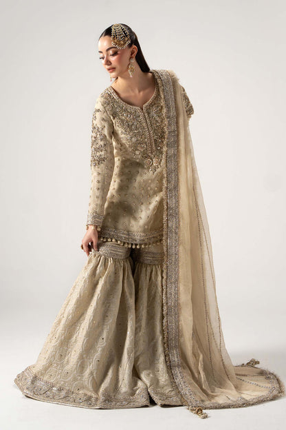 Maria B Luxury Embroidered Myssory 3Pc Unstitched Suit - Mayrozeh