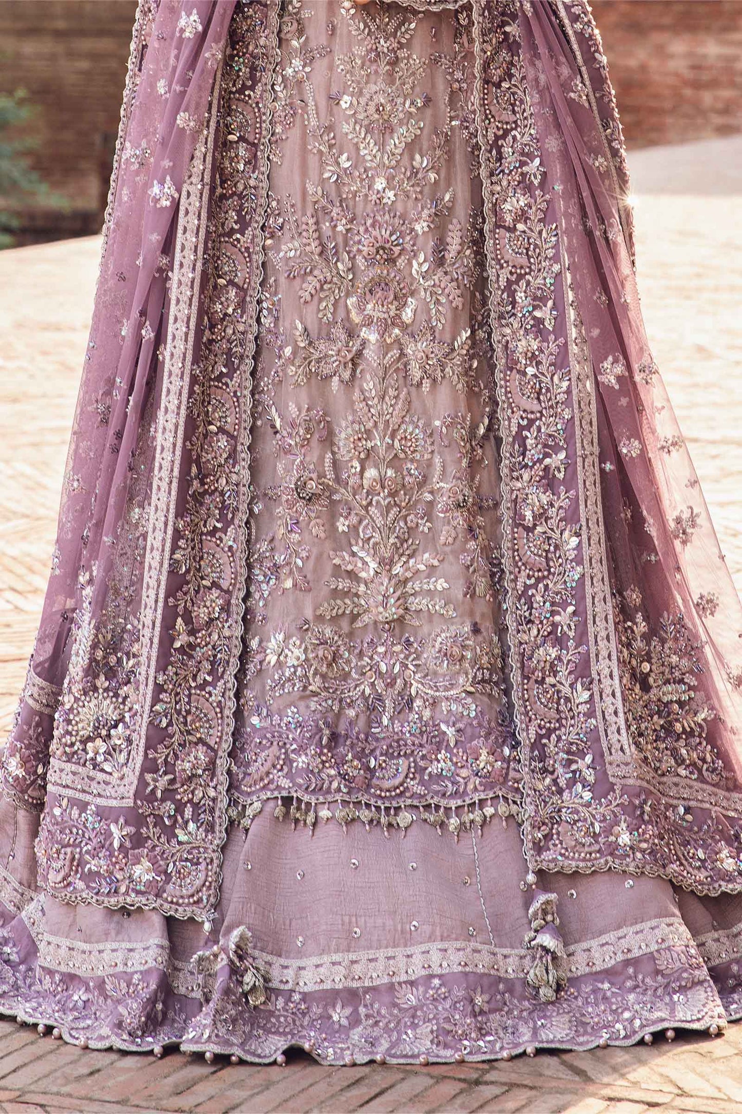 Maria B Luxury Organza Embroidered 3Pc Unstitched Suit Pinar