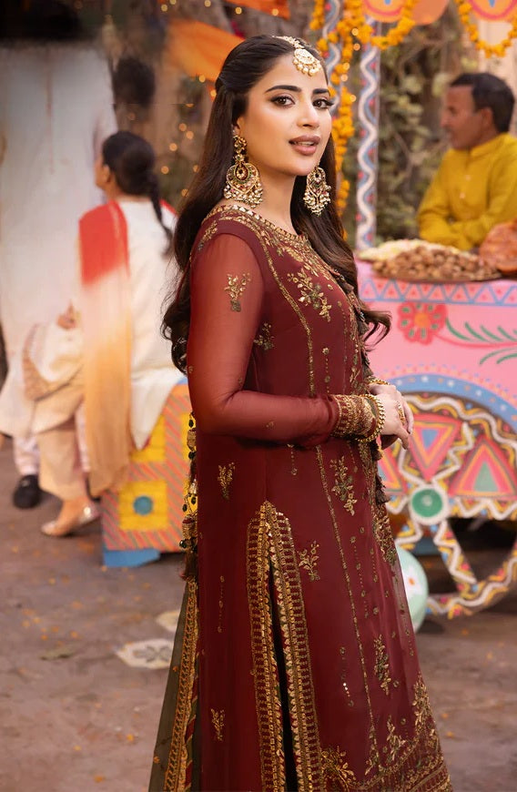 Asim Jofa - Luxury Chiffon Embroidered 3 Piece Unstitched