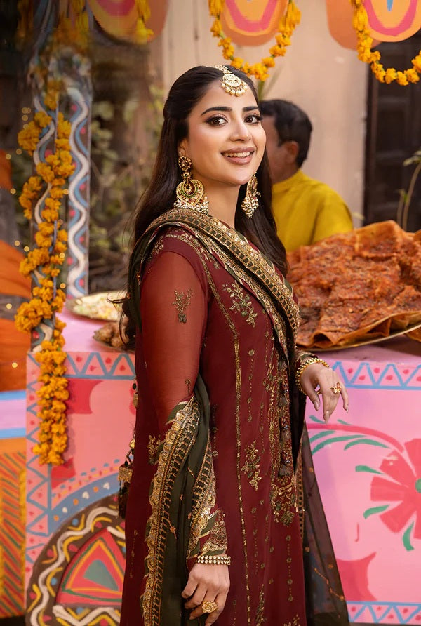 Asim Jofa - Luxury Chiffon Embroidered 3 Piece Unstitched