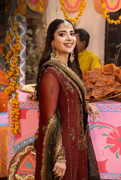 Asim Jofa - Luxury Chiffon Embroidered 3 Piece Unstitched