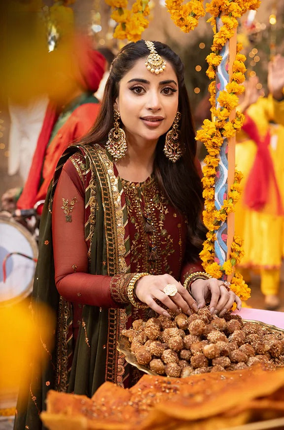 Asim Jofa - Luxury Chiffon Embroidered 3 Piece Unstitched