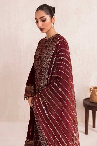 Jazmine Luxury Formel Velvet Collection - Qalb 3 Pc Unstitched