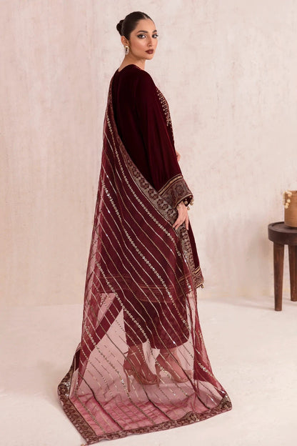 Jazmine Luxury Formel Velvet Collection - Qalb 3 Pc Unstitched