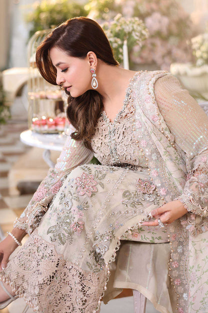 Maria.B Embroidered Luxury Chiffon Unstitched 3Pc Suit