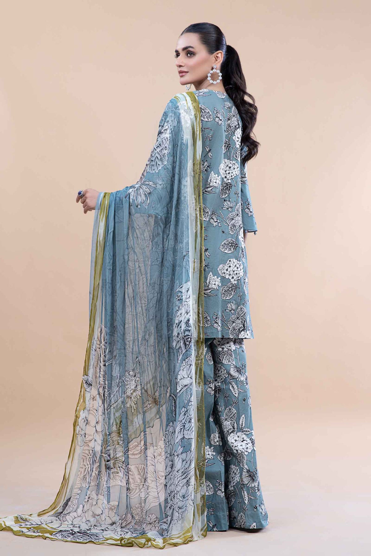 Maria.B Luxury Embroidered Swiss Lawn Unstitched 3Pc Suit