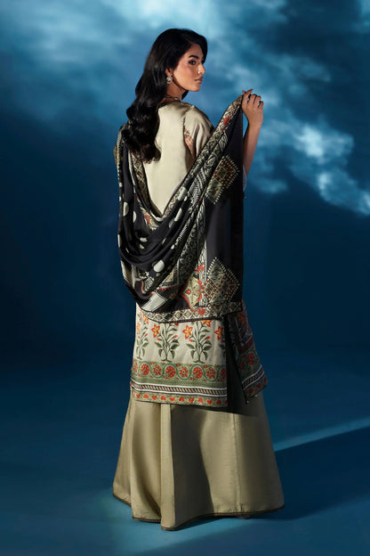 Maria.B Luxury Silk Embroidered 3 Piece Unstitched - MPS