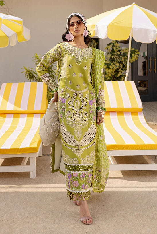 Parishay Monaco - Luxury Lawn Embroidered 3 Piece Unstitched
