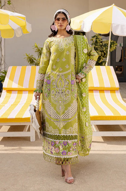 Parishay Monaco - Luxury Lawn Embroidered 3 Piece Unstitched