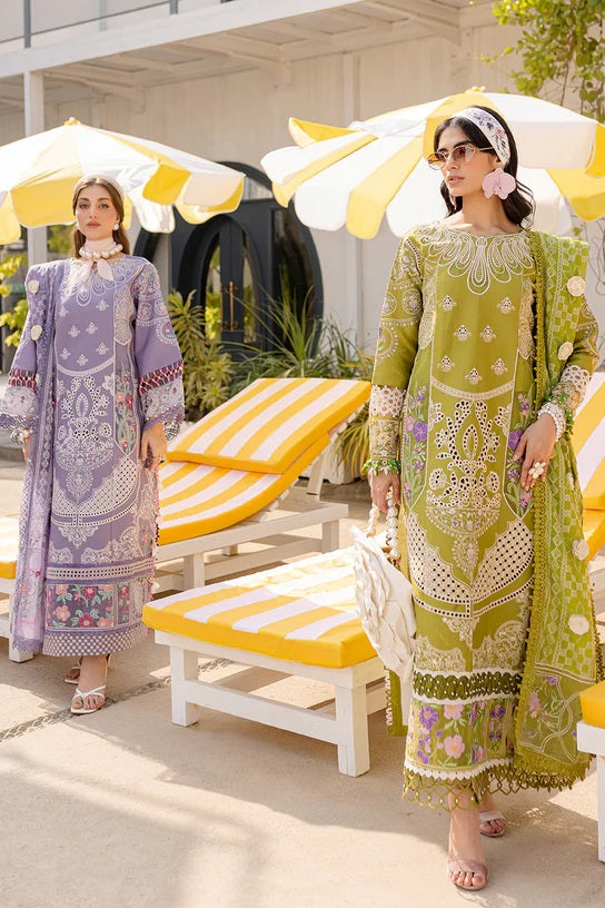 Parishay Monaco - Luxury Lawn Embroidered 3 Piece Unstitched