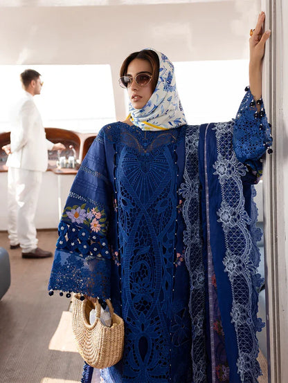 Parishay - Luxury Lawn Embroidered 3 Pc Unstitched Monaco